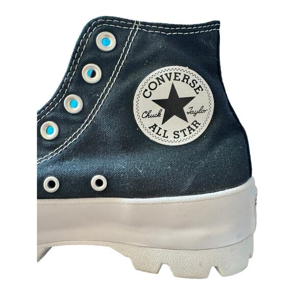 Converse Chuck Taylor All Star Lugged High Black White Woman’s 7‎ 565901C - Picture 6 of 13